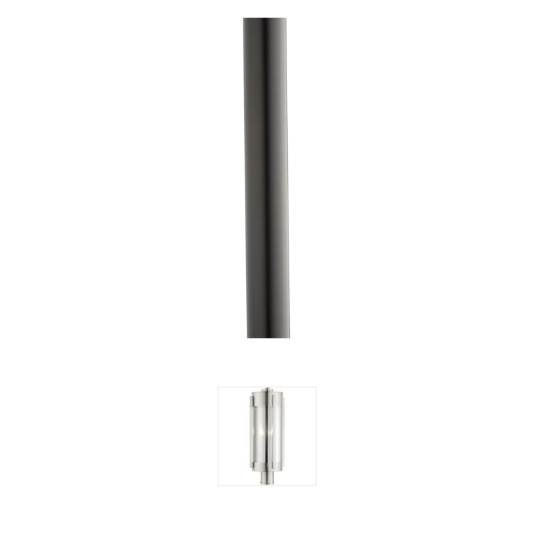 Kichler Accessory 84-Inch Aluminum Outdoor Light Post in Black