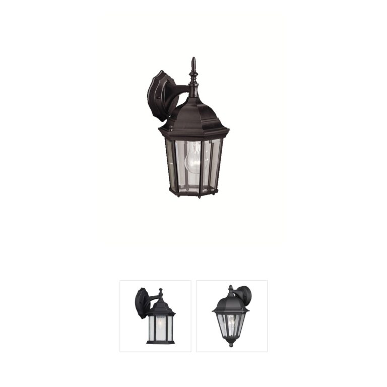 Kichler Lighting Madison Black Aluminum Outdoor Wall Sconce