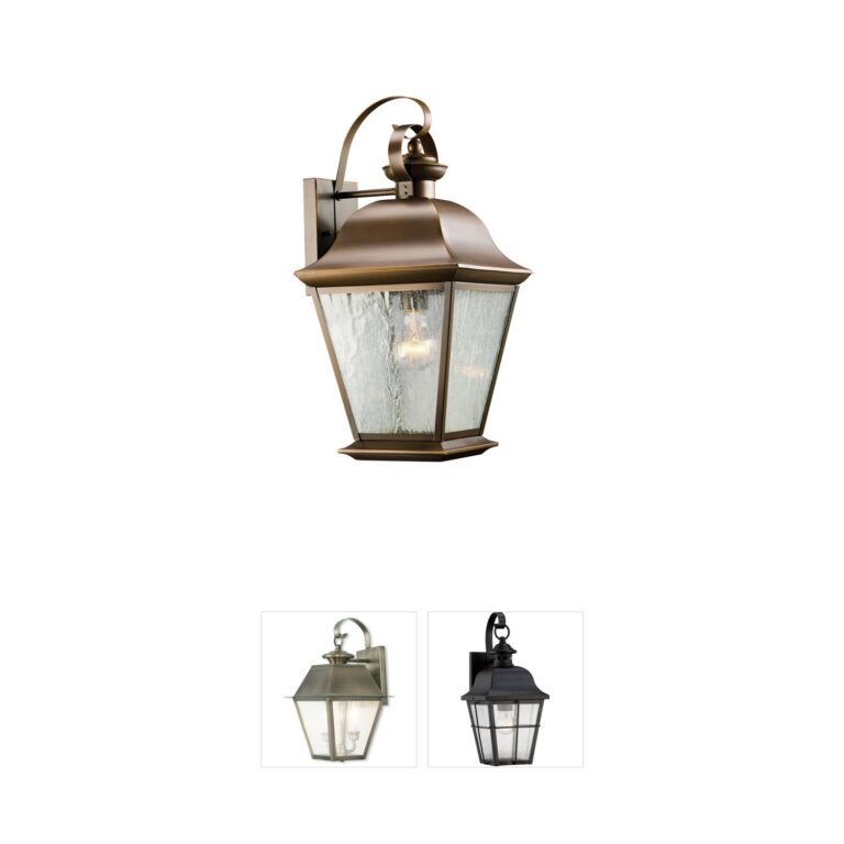 Kichler Mount Vernon Olde Bronze Outdoor Wall Light