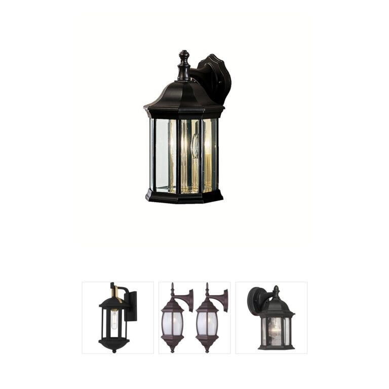 Kichler Chesapeake Black Cast Aluminum Outdoor Wall Light