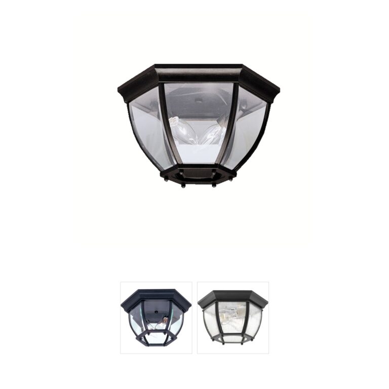 Kichler Independence Black Cast Aluminum Outdoor Ceiling Light