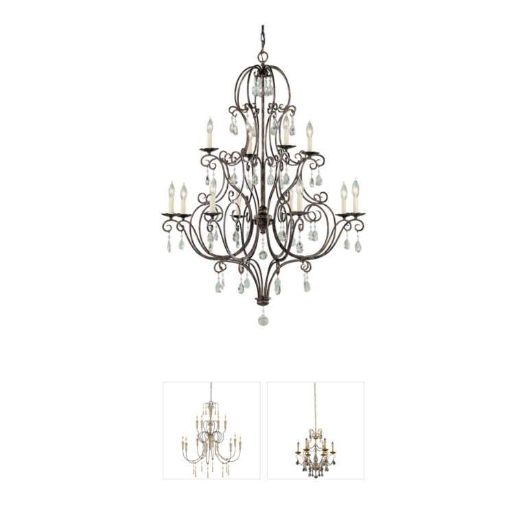 Generation Lighting Chateau Mocha Bronze Crystal Chandelier