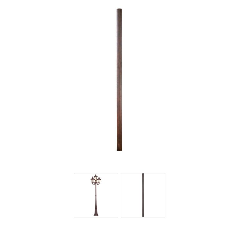 Kalco Outdoor 84-Inch Burnished Bronze Aluminum Straight Post