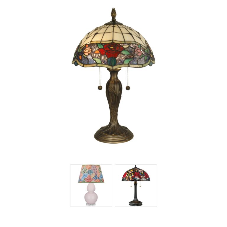 Dale Tiffany Evelyn Antique Bronze Resin Table Lamp