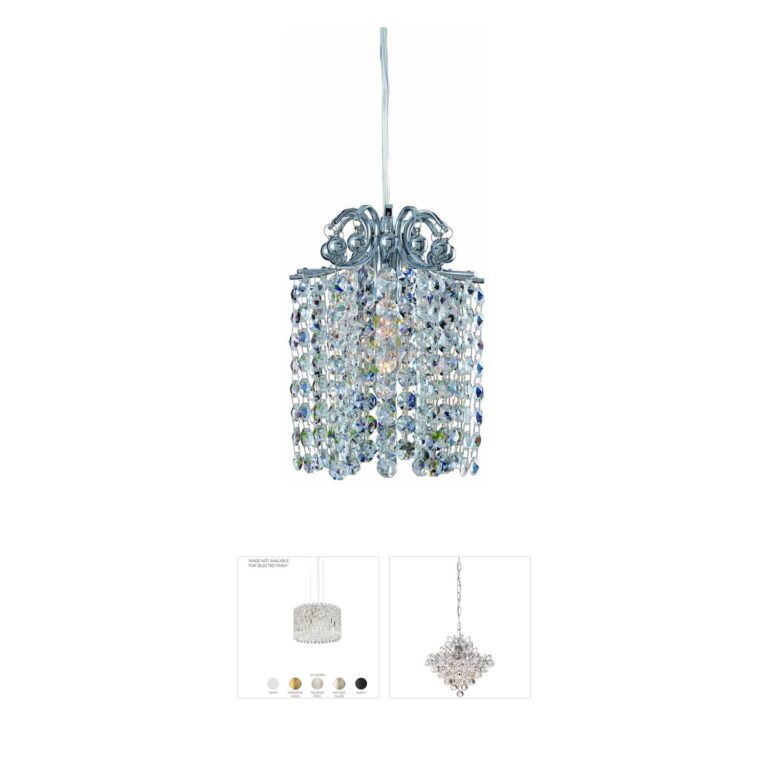 Allegri Milieu Mini Pendant with Firenze Fleet Gold Crystals