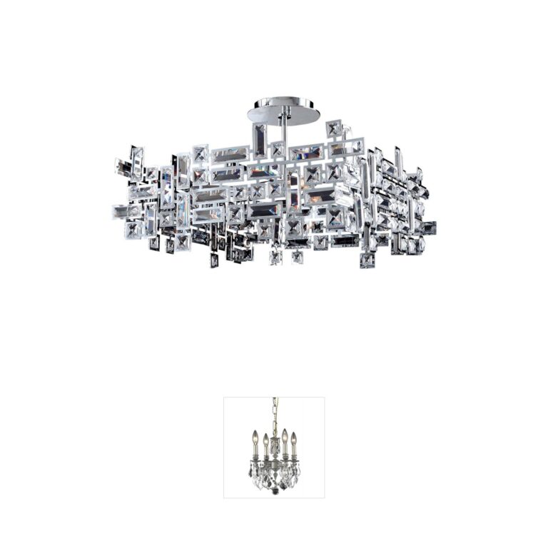 Allegri Vermeer Chrome & Swarovski Elements Pendant