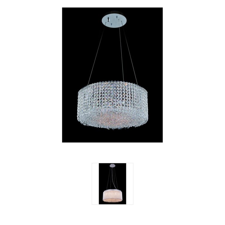 Allegri Milieu Metro Chrome & Firenze Crystal Pendant