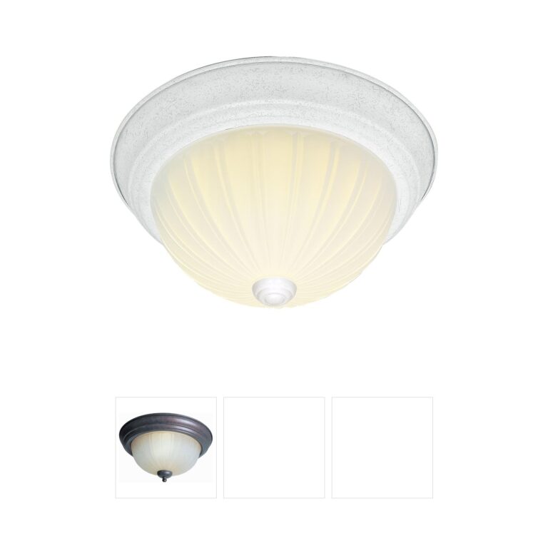 Nuvo Lighting Brentwood Frosted Melon Glass Flush Mount