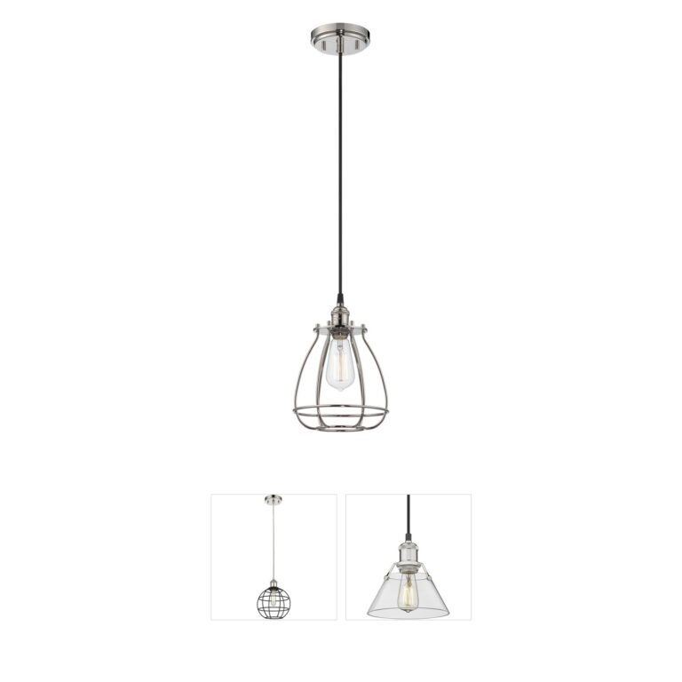 Nuvo Lighting Vintage Polished Nickel Pendant