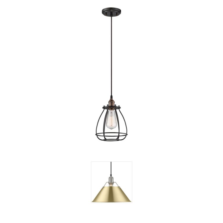 Nuvo Lighting Vintage Metal Pendant in Rustic Bronze
