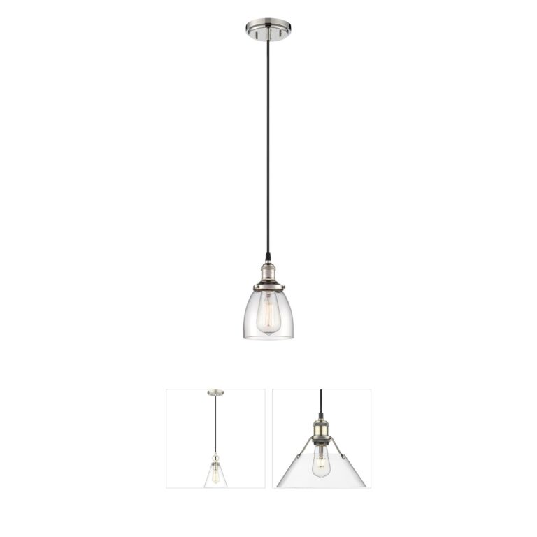 Nuvo Vintage Polished Nickel Pendant