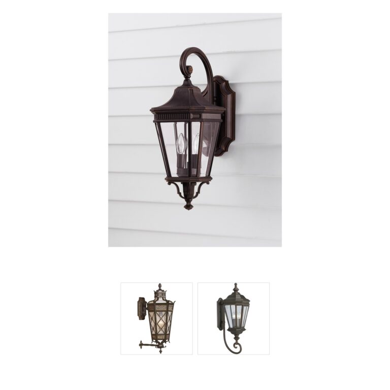 Generation Lighting Cotswold Lane Grecian Bronze Outdoor Wall Lantern with Clear Beveled Glass
