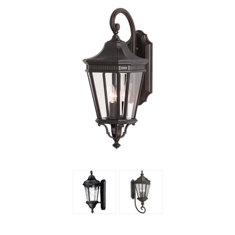 Generation Lighting Cotswold Lane Grecian Bronze 3-Light Outdoor Wall Lantern