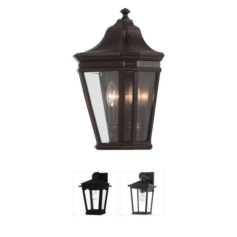Generation Lighting Cotswold Lane Grecian Bronze Outdoor Wall Lantern with Clear Beveled Glass