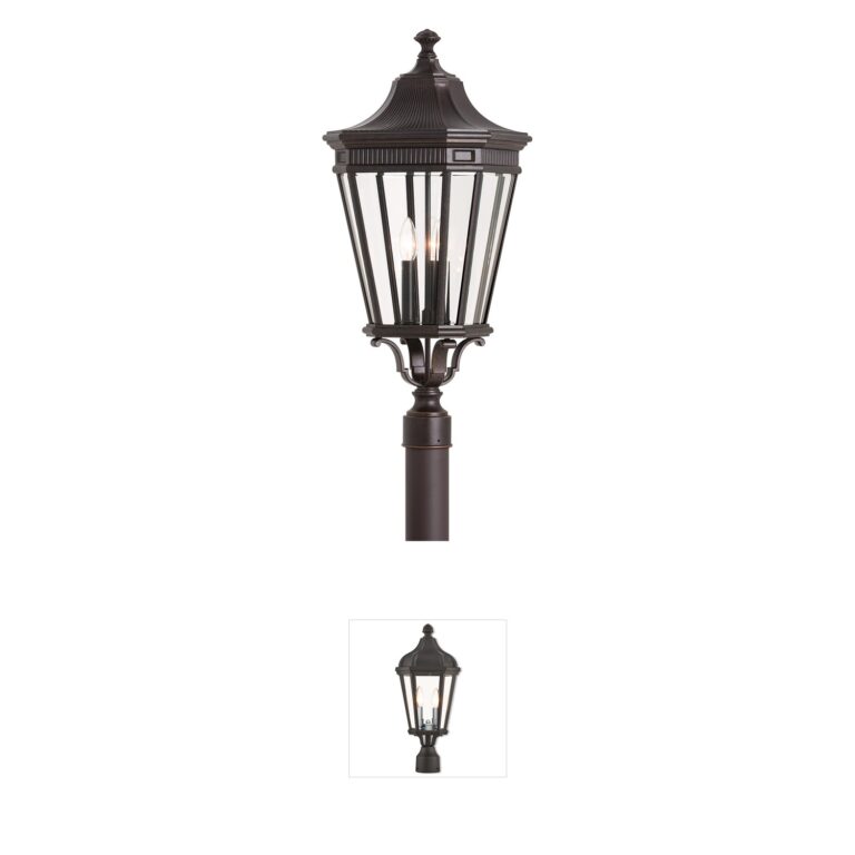 Generation Lighting Cotswold Lane Large Post Lantern in Grecian Bronze