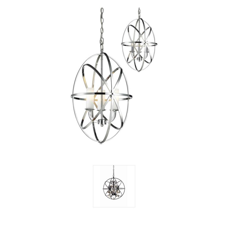 Z-Lite Aranya Chrome 3-Light Chandelier