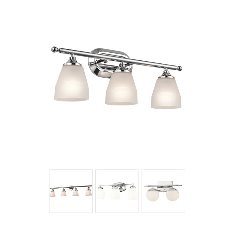 Kichler Ansonia Chrome Steel 3-Light Vanity Light