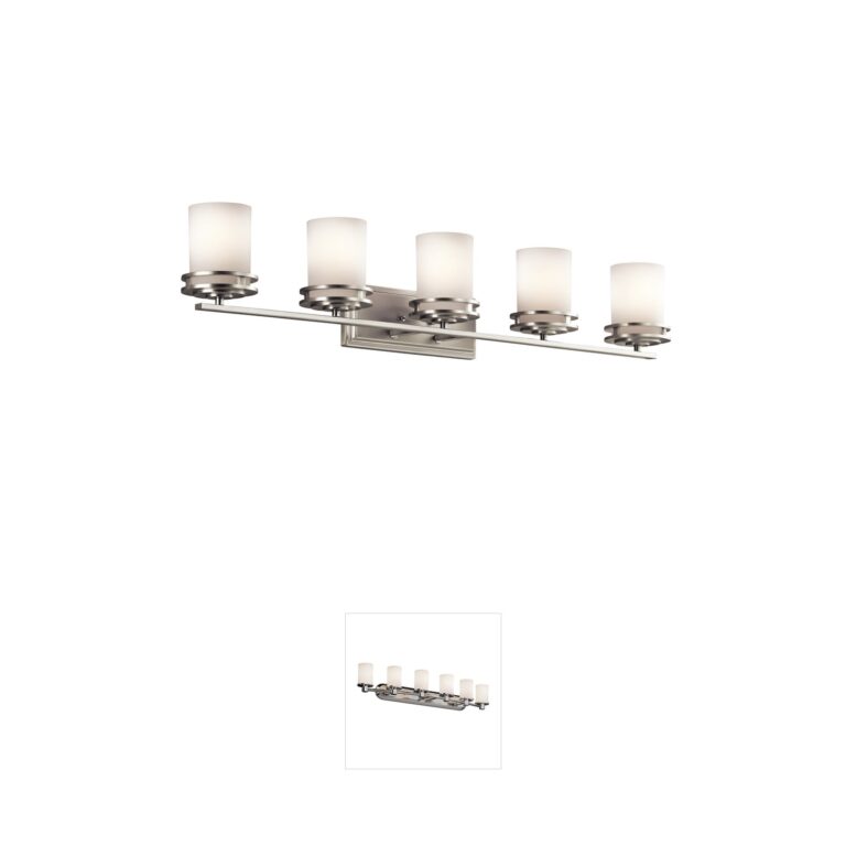 Kichler Hendrik Brushed Nickel 5-Light Vanity Light