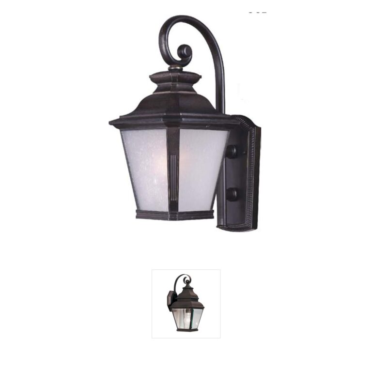 Maxim Lighting Knoxville Bronze Outdoor Wall Lantern with Frosted Seedy Glass