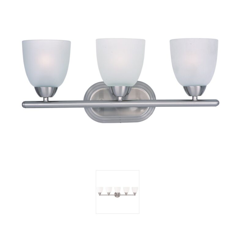 Maxim Lighting Axis 3-Light Satin Nickel Vanity Light