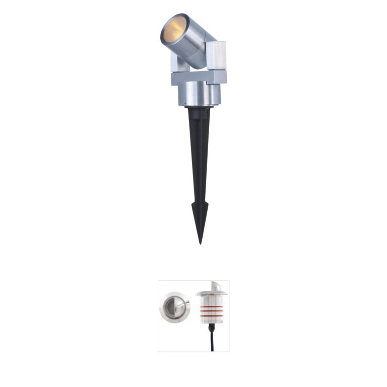 ET2 Alumilux Landscape Satin Aluminum Pathway Light