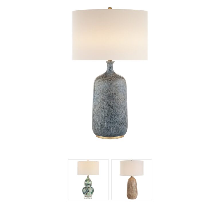 Visual Comfort AERIN Culloden Blue Lagoon Ceramic Table Lamp