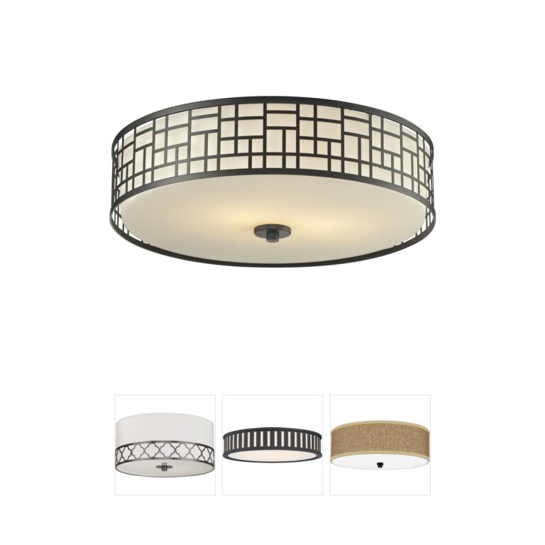 Z-Lite Elea 3-Light Bronze Flush Mount with Matte Opal Glass