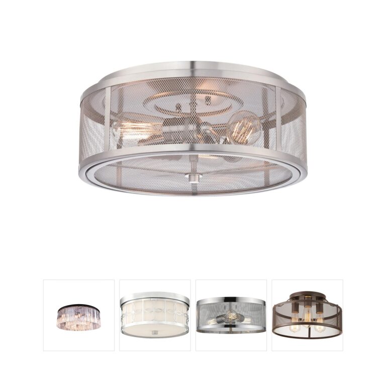 Minka-Lavery Downtown Edison Brushed Nickel Flush Mount
