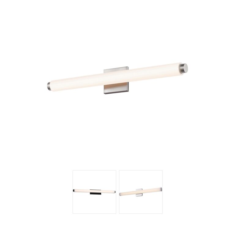 Sonneman Tubo Slim 25.5" LED Vanity Light - Satin Nickel
