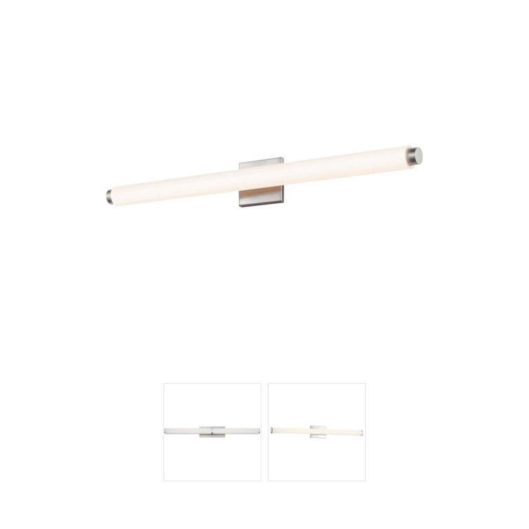 Sonneman Tubo Slim Satin Nickel LED Vanity Light