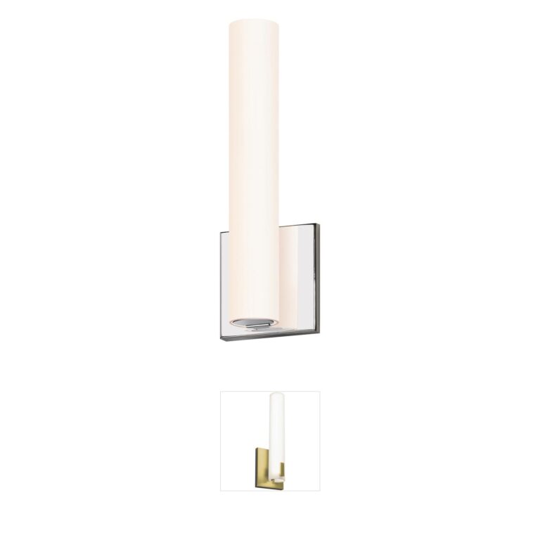Sonneman Tubo Slim Polished Chrome LED Wall Sconce