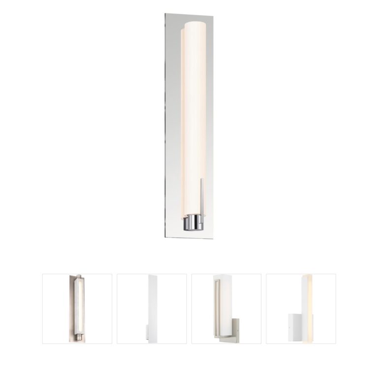 Sonneman Tubo Slim LED Polished Chrome Wall Sconce