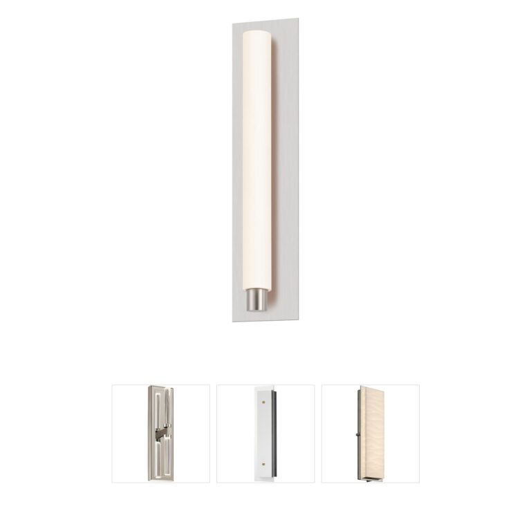 Sonneman Tubo Slim Satin Nickel LED Wall Sconce