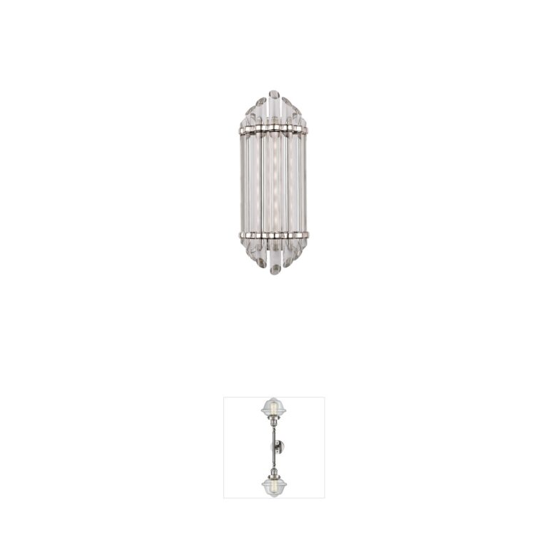 Hudson Valley Albion Polished Nickel LED Vanity Light with Clear Glass