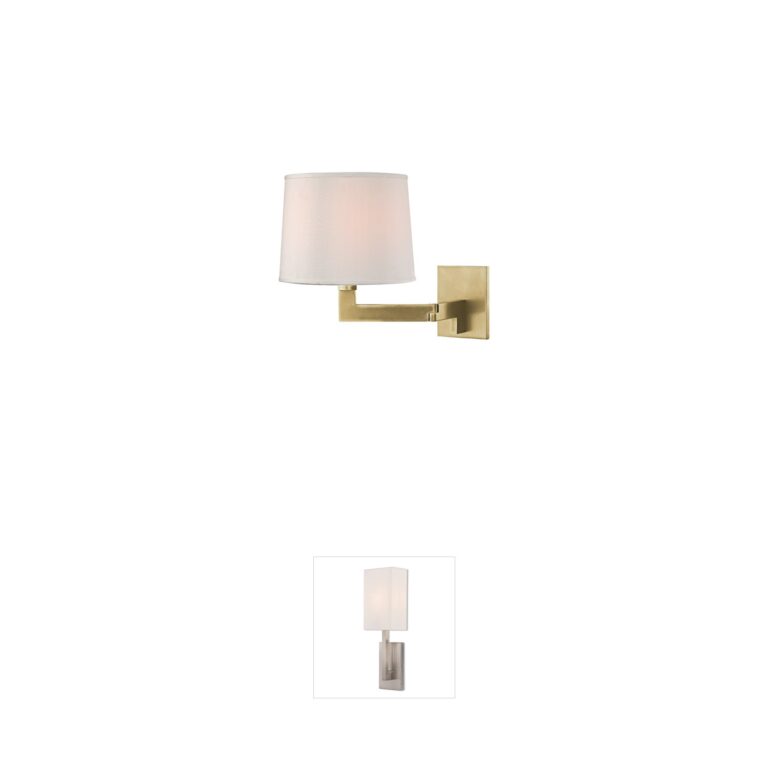 Hudson Valley Fairport 9" Aged Brass Wall Sconce