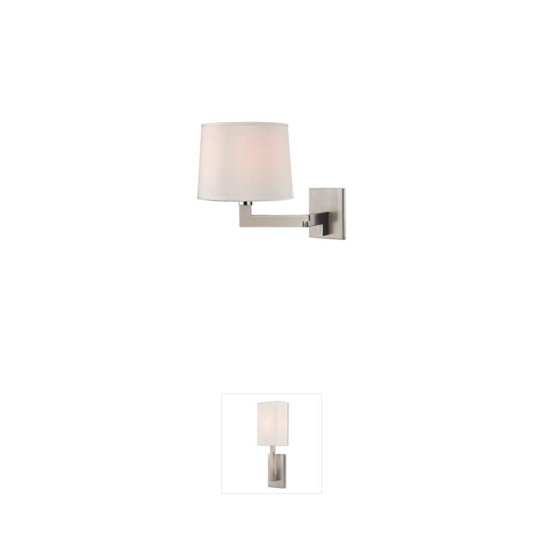 Hudson Valley Fairport 9" Polished Nickel Wall Sconce