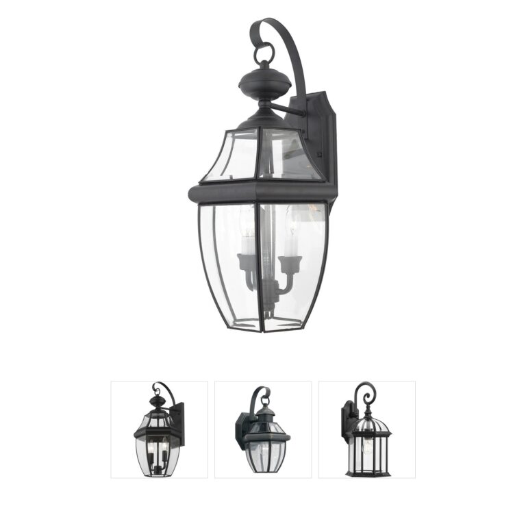 Quoizel Newbury Mystic Black Brass Outdoor Wall Light