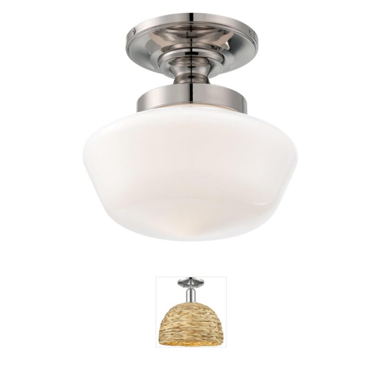 Minka-Lavery ML Collection Polished Nickel Semi-Flush Mount