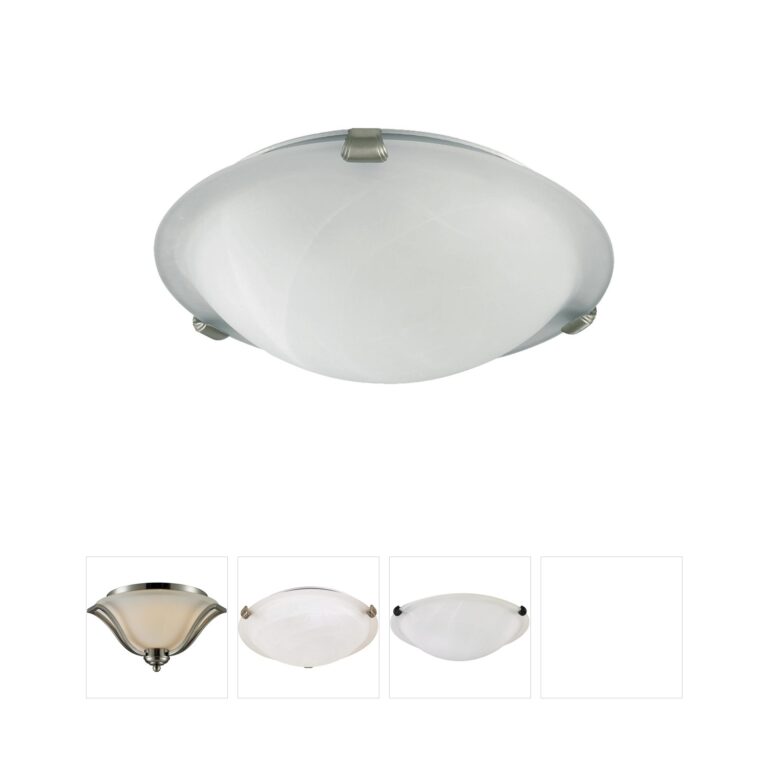 Quorum Fort Worth Satin Nickel Flush Mount