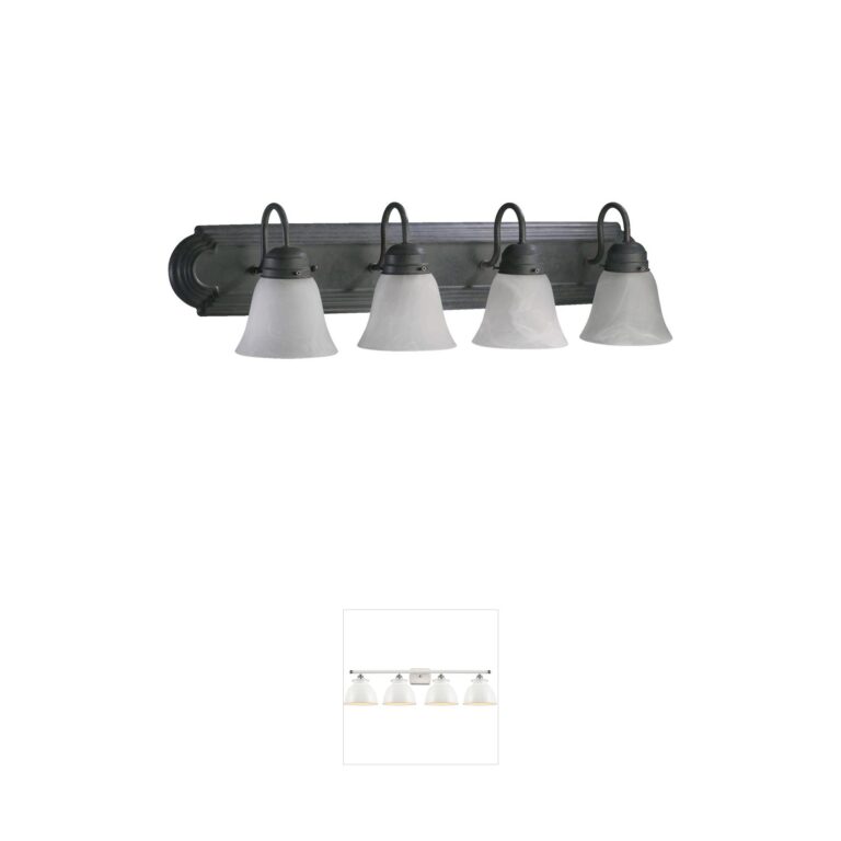 Quorum Fort Worth 4-Light Toasted Sienna Vanity Light