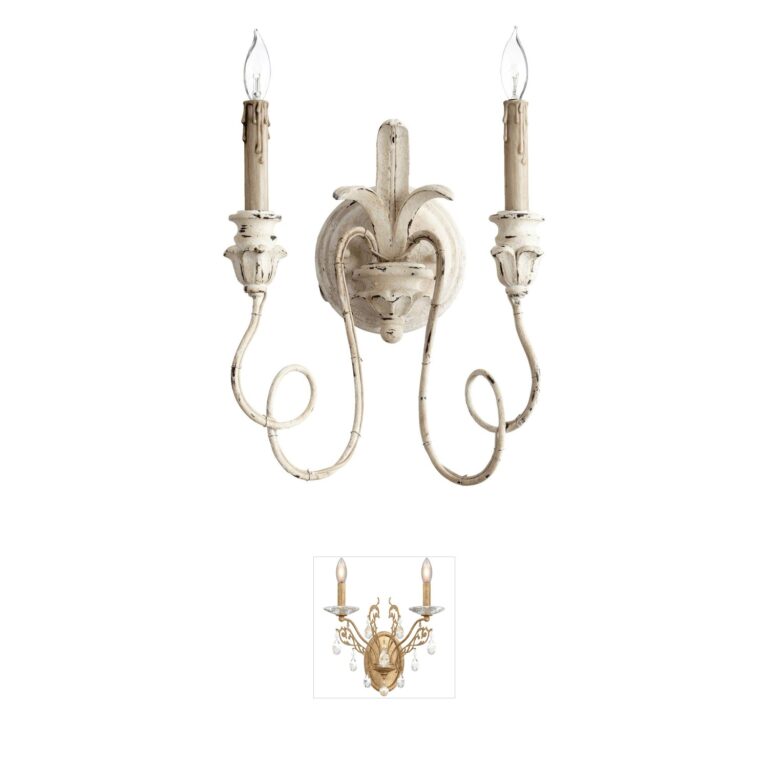 Quorum Salento Persian White Wall Sconce