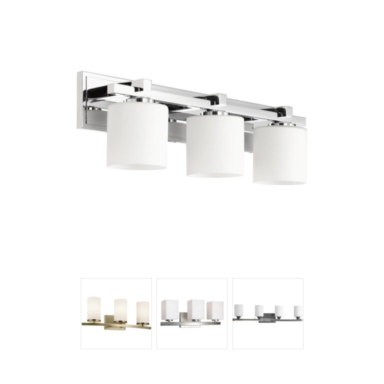 Quorum Fort Worth 3-Light Chrome Vanity Light