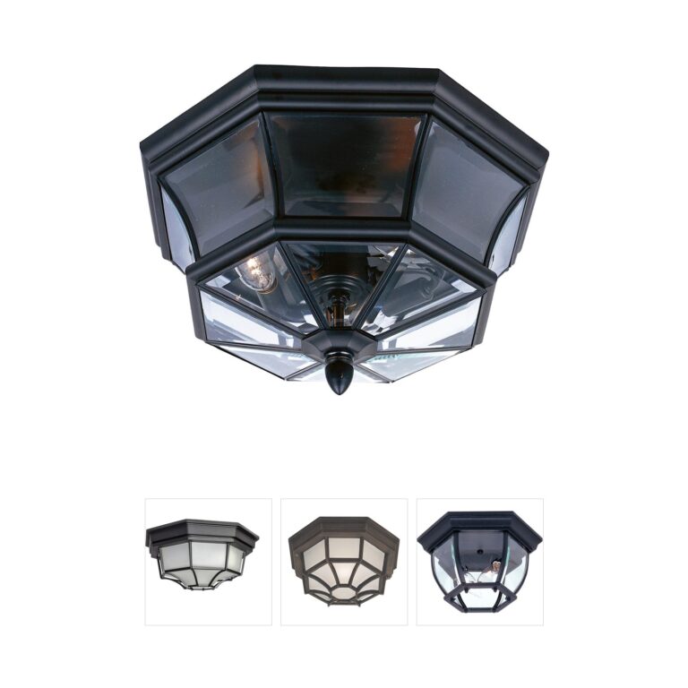 Quoizel Newbury Mystic Black Outdoor Ceiling Light