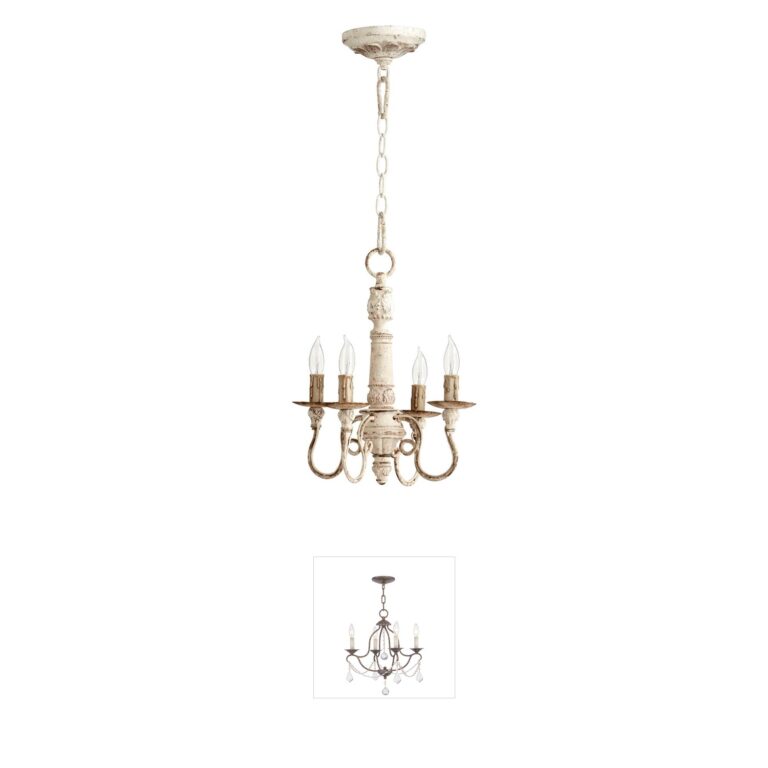 Quorum Salento 4-Light Persian White Mini Chandelier