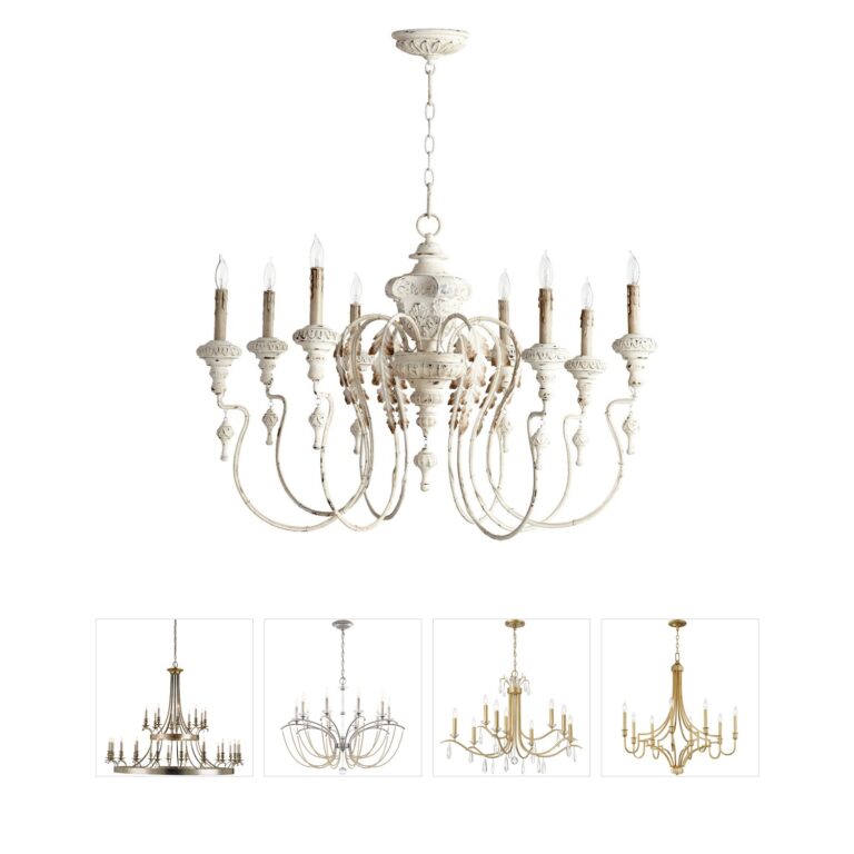 Quorum International Salento 8-Light Persian White Chandelier