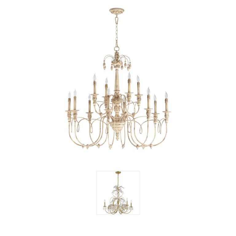 Quorum Salento 12-Light Persian White Chandelier