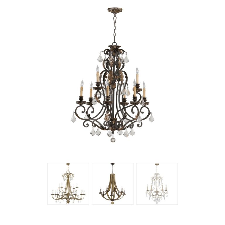 Quorum Rio Salado 9-Light Toasted Sienna Chandelier