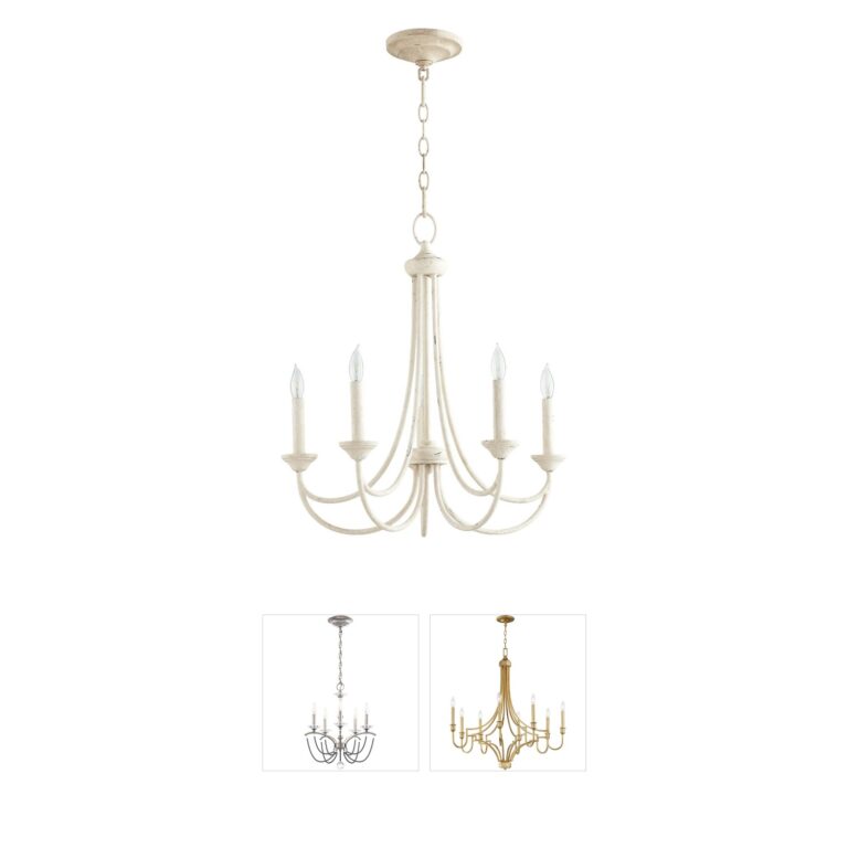 Quorum Brooks Persian White 5-Light Chandelier