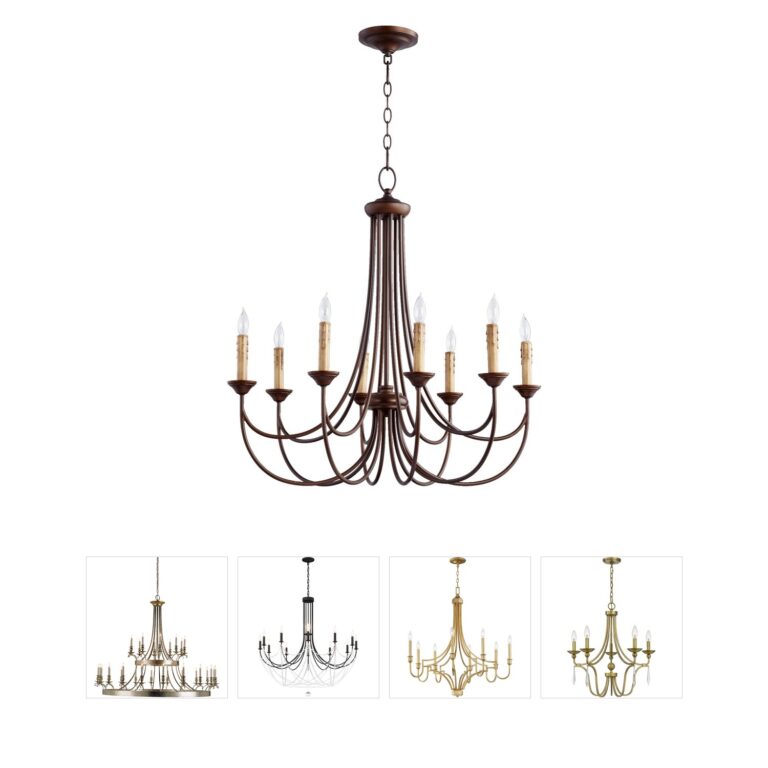 Quorum Brooks Oiled Bronze 8-Light Chandelier