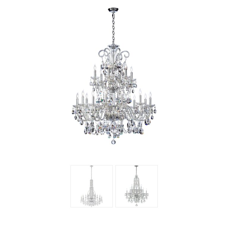 Quorum International Bohemian Katerina 18-Light Chrome Chandelier